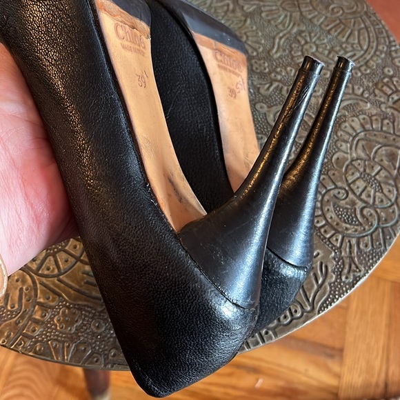 CHLOE Black Leather Pumps 👠 - Picture 7 of 8